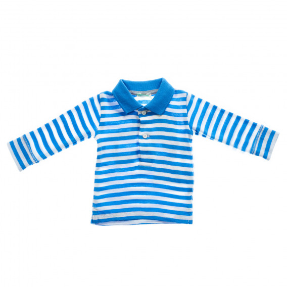 Bluză de bumbac cu mânecă lungă, pentru copii, cu imprimeu pe spate Benetton 28111 