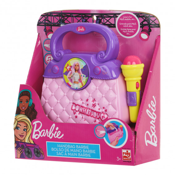 Geantă pentru copii, cu microfon Barbie 281315 3