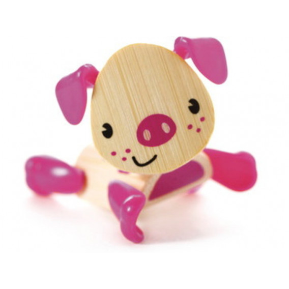 Mini animal de bambus - Porc HAPE 282105 2