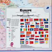 Tablă magnetică - hartă a Europei 90X120 cm Bi-Office 282208 2