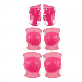Set de protecții pentru genunchi, coate si incheieturi marimea S, roz Amaya 282860 