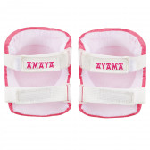 Set de protecții pentru genunchi, coate si incheieturi marimea S, roz Amaya 282864 5