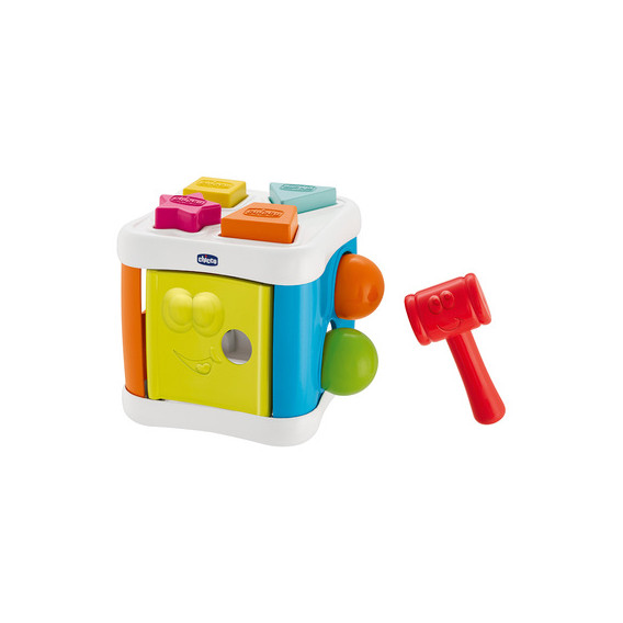 Jucărie 2 în 1 Sort & Beat Cube Chicco 282893 