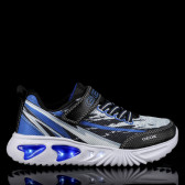 Sneakers cu detalii albastre, negri. Geox 283077 8