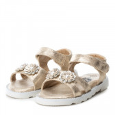 Sandale aurii cu flori mici pentru fete XTI 28308 
