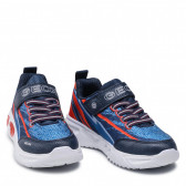Sneakers cu detalii portocalii, culoare albastră Geox 283098 5