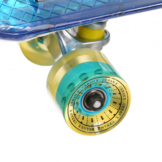 Skateboard mare transparent cu tracțiune, albastru Amaya 283222 2