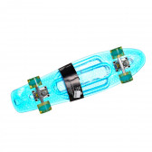 Skateboard mare transparent cu tracțiune, albastru Amaya 283224 4