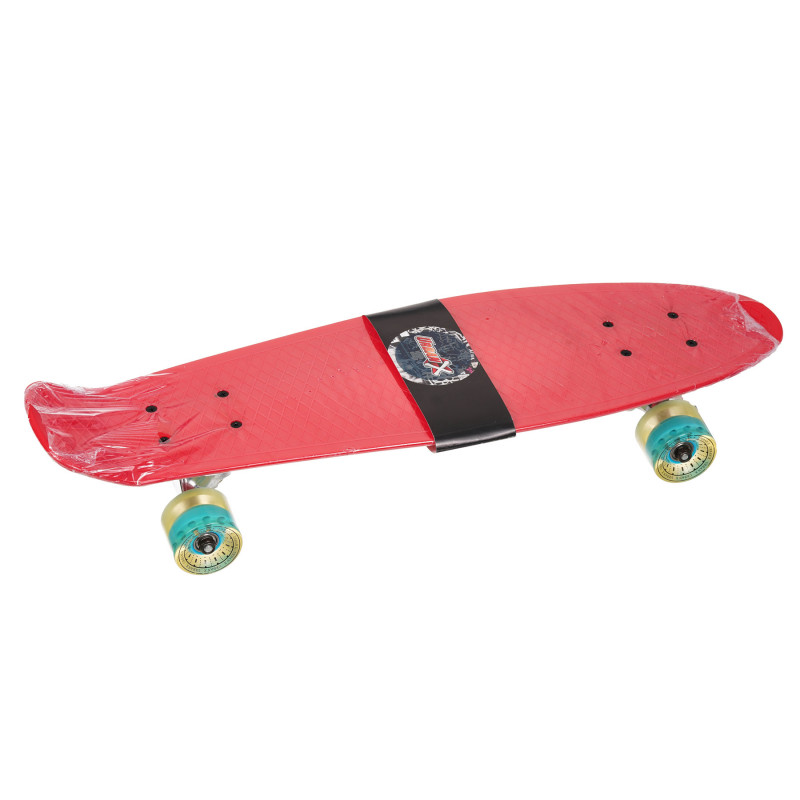 Skateboard mare cu tracțiune, roșu  283378