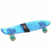 Skateboard cu tracțiune cruiser albastru transparent Amaya 283382 