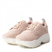 Pantofi sport de culoare roz cu talpa plată pentru fete XTI 28369 
