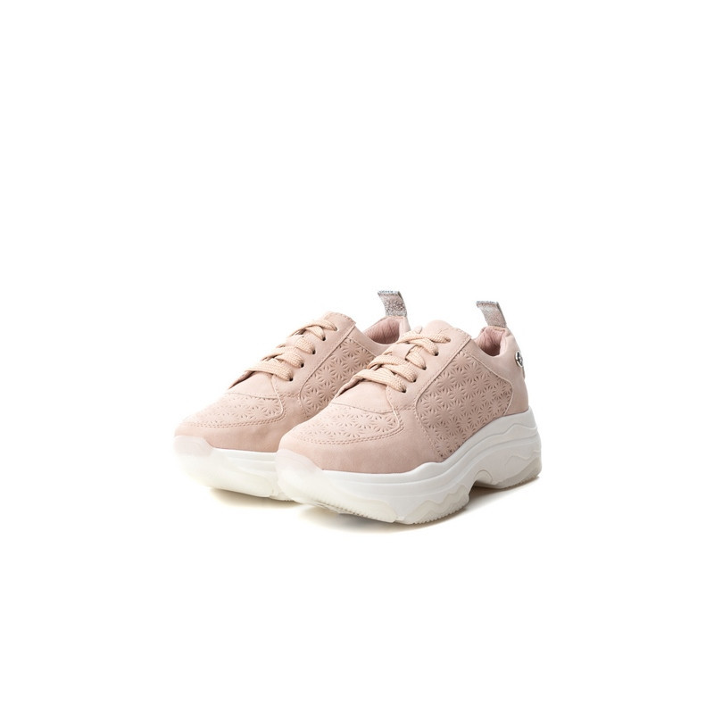 Pantofi sport de culoare roz cu talpa plată pentru fete  28369