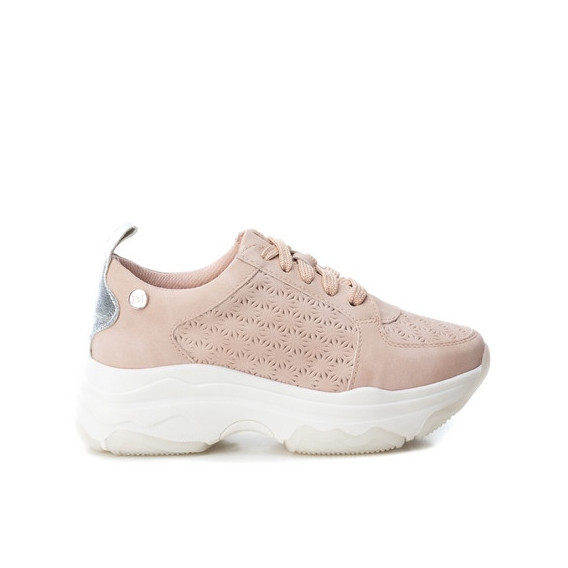 Pantofi sport de culoare roz cu talpa plată pentru fete XTI 28370 2