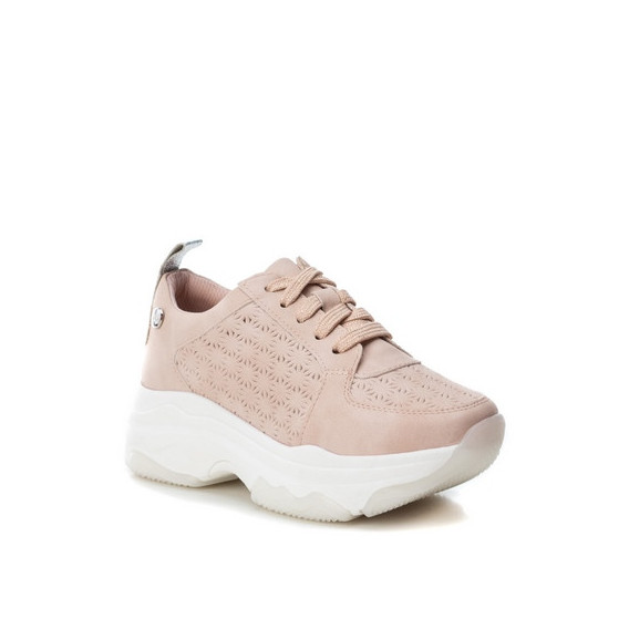Pantofi sport de culoare roz cu talpa plată pentru fete XTI 28371 3
