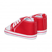 Teniși pentru copii Playshoes în roșu cu accente albe Playshoes 283785 2