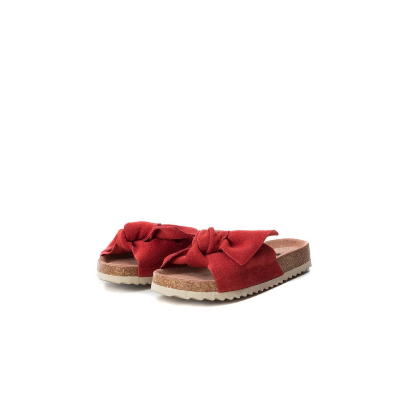 Papuci pentru fete eleganți cu fundiță supradimensionată, roșii  28385