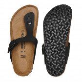 Papuci Birkenstock din cauciuc negru din piele naturală Birkenstock 283875 3