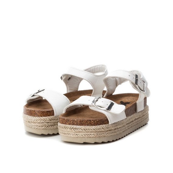 Sandale cu platformă pentru fete, albe XTI 28392 