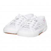 Teniși Superga albi cu dantelă Superga 283992 