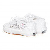 Teniși Superga albi cu dantelă Superga 283993 2