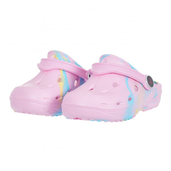 Papuci de cauciuc cu accente de culoare pentru un bebeluș, roz Chung shi 284185 