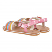 Sandale din piele cu curele și cataramă colorate Clarks 284241 2