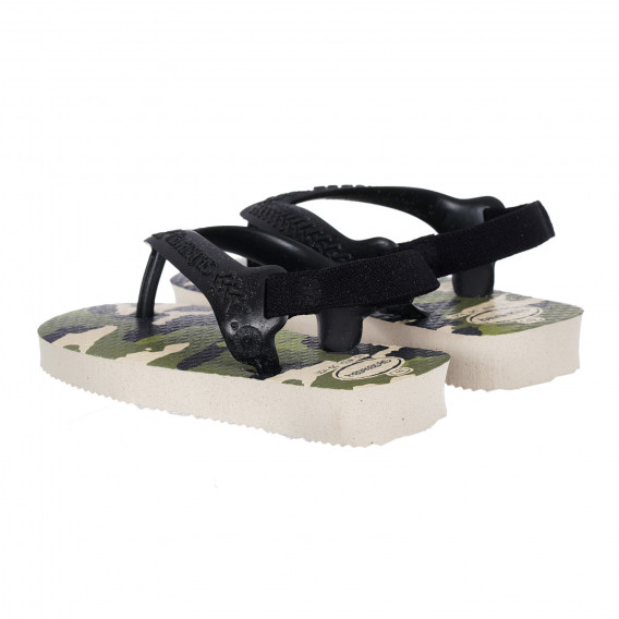 Flip flops cu imprimeu de camuflaj pentru un bebeluș Havaianas 284275 2