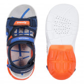 Sandale sport în albastru și portocaliu Geox 284315 3