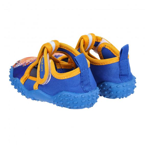 Pantofi de apă cu imprimeu marin și detalii portocaliu, albaștri Playshoes 284432 2