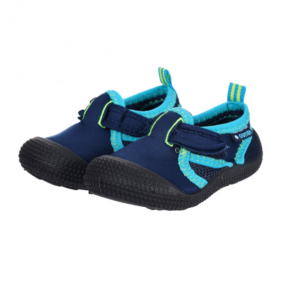 Sandale de plajă cu detalii albastru deschis, albastre Cool-Shoe 284509 
