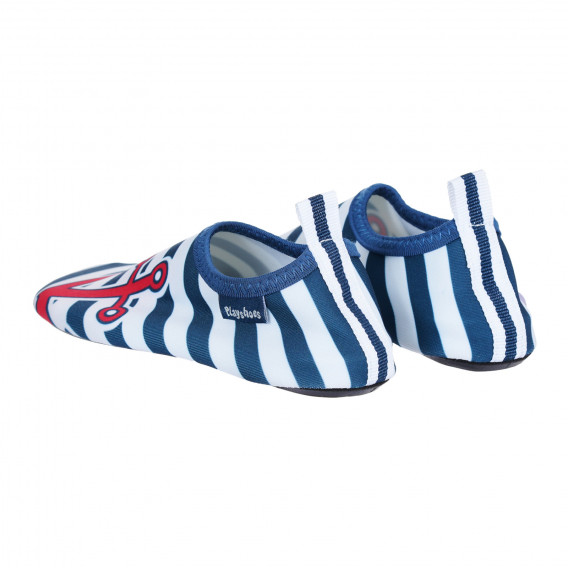 Pantofi de apă cu dungi albastre și albe, cu ancoră Playshoes 284547 2