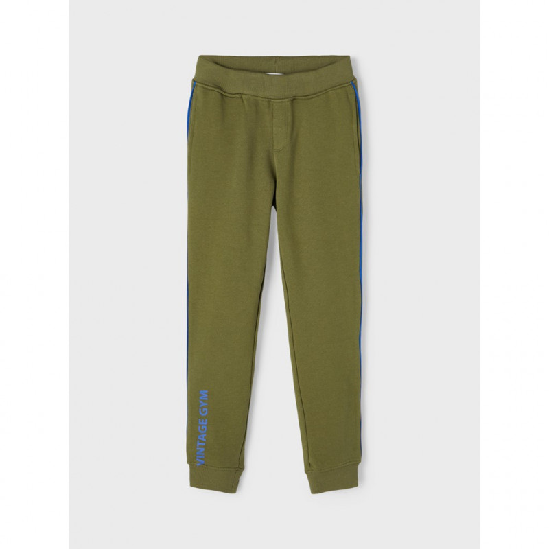 Pantaloni sport din bumbac organic Gimnastică vintage, verde  285098