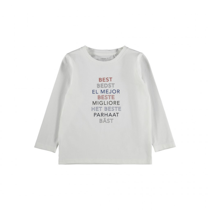 Bluză din bumbac organic Best, albă  285107