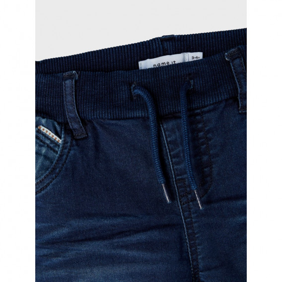 Jeans sport cu efect uzat, albastru Name it 285124 4