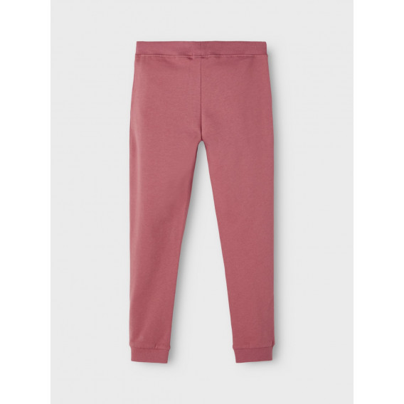 Pantaloni sport din bumbac organic Be unique, roz Name it 285257 2