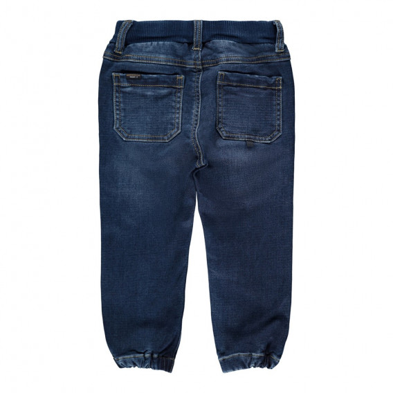 Jeans din bumbac organic pentru bebeluși, albastru Name it 285306 2