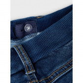 Jeans din bumbac organic pentru bebeluși, albastru Name it 285307 3
