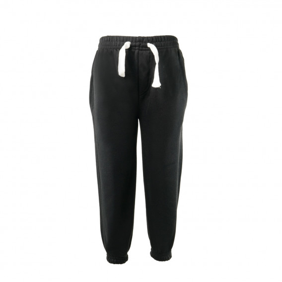Pantaloni sport unisex de culoare neagră Rebel 28532 