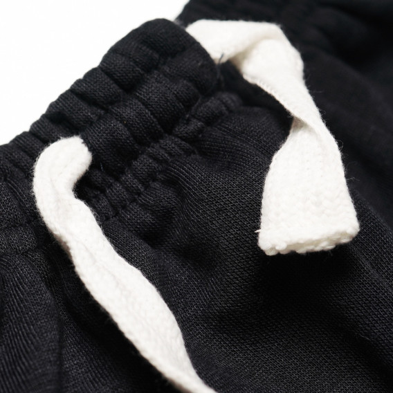 Pantaloni sport unisex de culoare neagră Rebel 28534 3