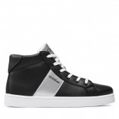 Sneakers Lucas cu detalii argintii, pe negru Guess 285448 6