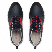 Sneakers RICKY cu detalii roșii, albastru închis Guess 285454 6