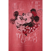 Bluză cu mânecă lungă Mickey și Minnie Mouse, roz DESIGUAL 285497 4