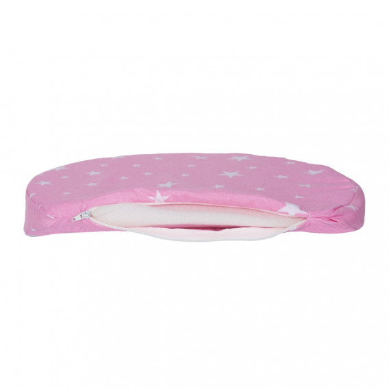 Pernă roz cu aplicație de stele pentru gravide Sevi Baby 285661 2