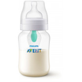 Biberon fără aer, din polipropilenă, de 260 ml cu 1 picătură pentru copii de 1+ luni Philips AVENT 28576 