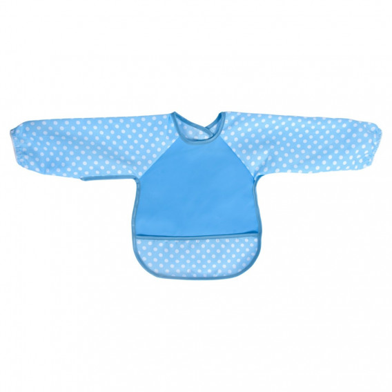 Salopetă albastră cu mâneci și buline Sevi Baby 285871 