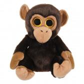 Maimuță de pluș cu ochi de brocart, 24 cm Dino Toys 286217 