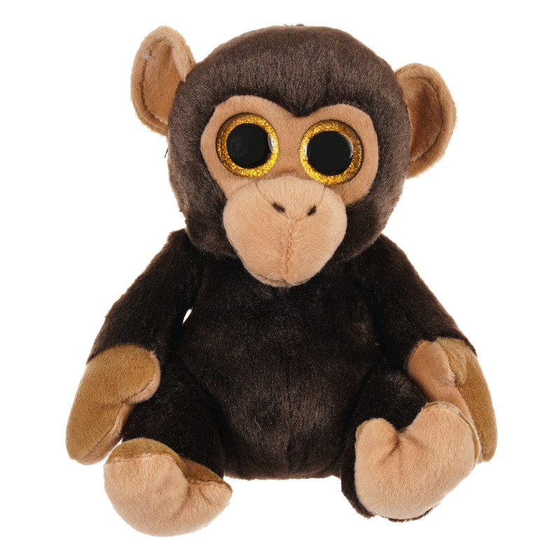 Maimuță de pluș cu ochi de brocart, 24 cm  286217