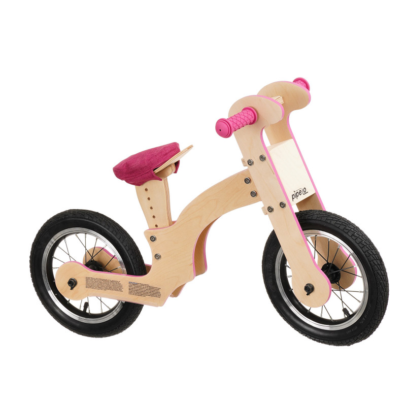 Bicicletă de echilibru din lemn, Crin, 12 ", culoare: violet  286220