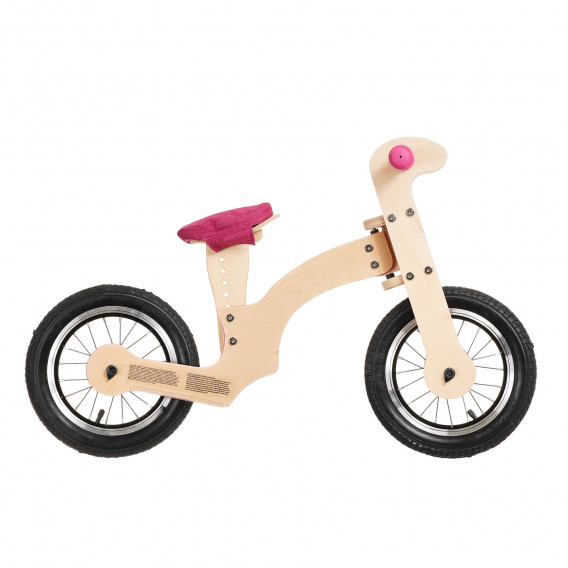 Bicicletă de echilibru din lemn, Crin, 12 ", culoare: violet Pippello Bikes 286221 3