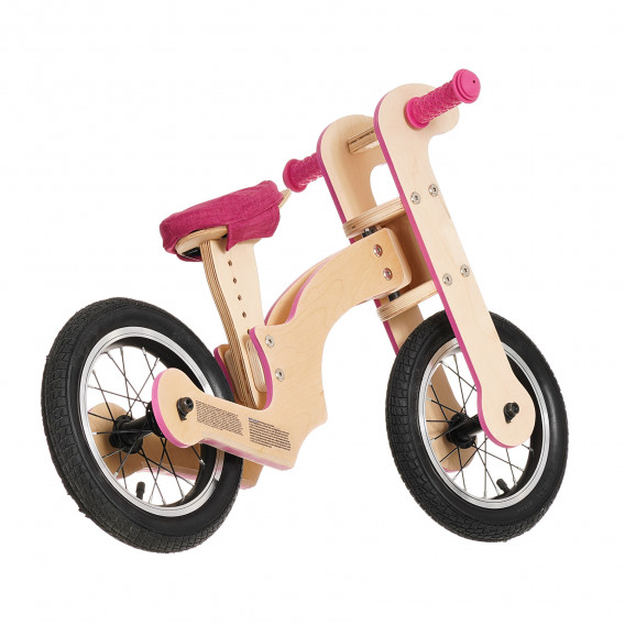 Bicicletă de echilibru din lemn, Crin, 12 ", culoare: violet Pippello Bikes 286222 4